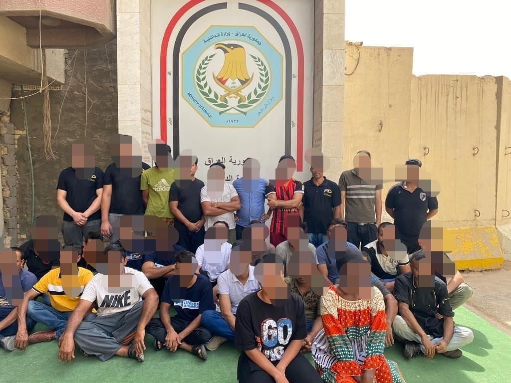 مديرية شؤون الإقامة تلقي القبض على (٣٠) اجنبياً مخالفاً في بغداد 