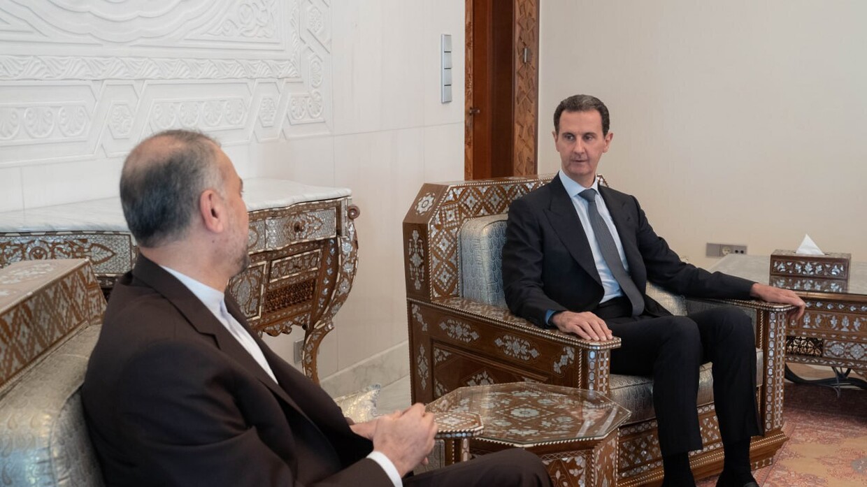 الأسد يستقبل عبد اللهيان في دمشق